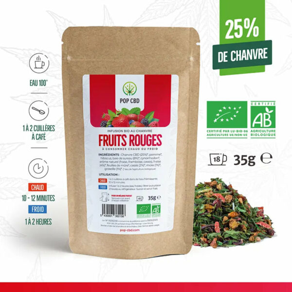 Tisane Cbd Bio Fruits Rouges